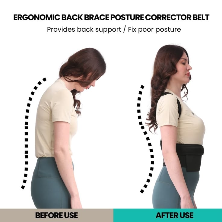 Back Brace Posture Corrector for Men and Women,Adjustable Back Posture Belt Invisible